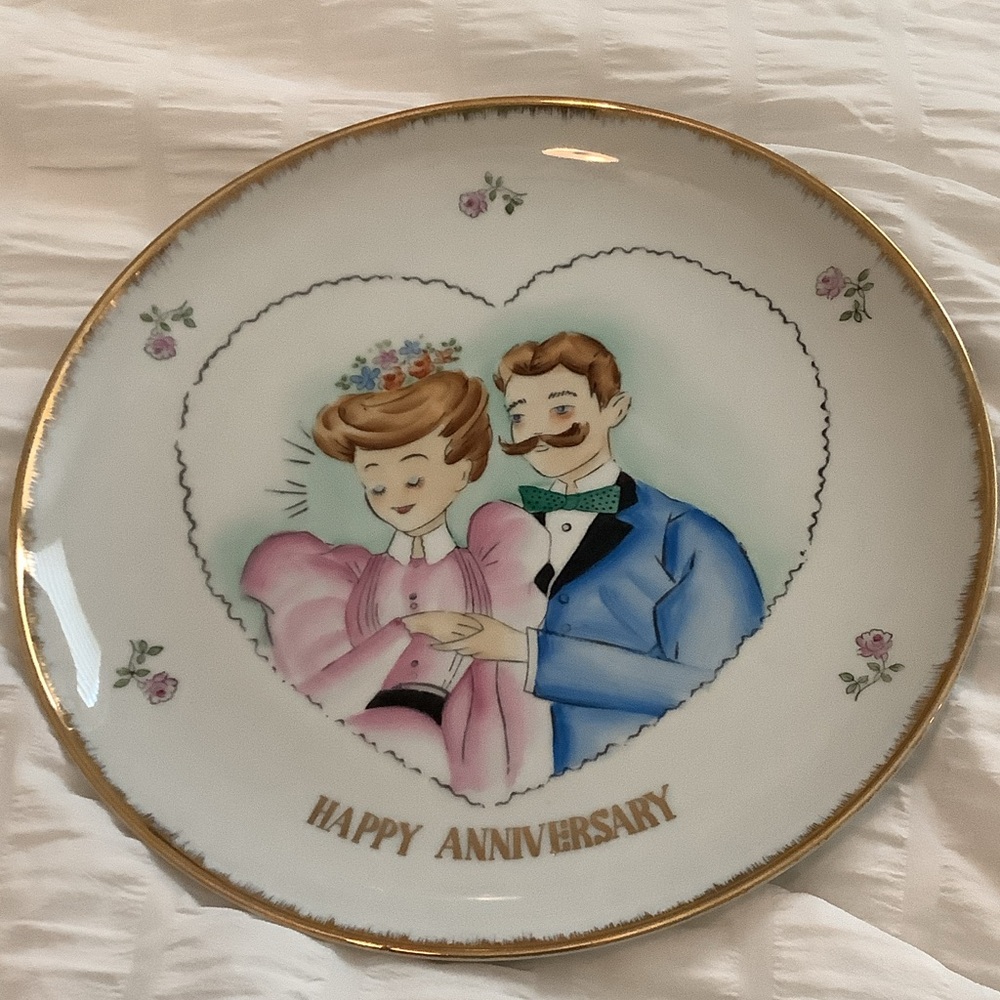 Happy Anniversary Plate